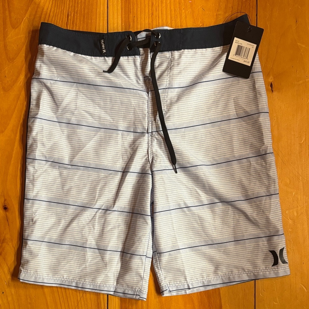 NWT Hurley Kids Psychic Blue Swim Trunks